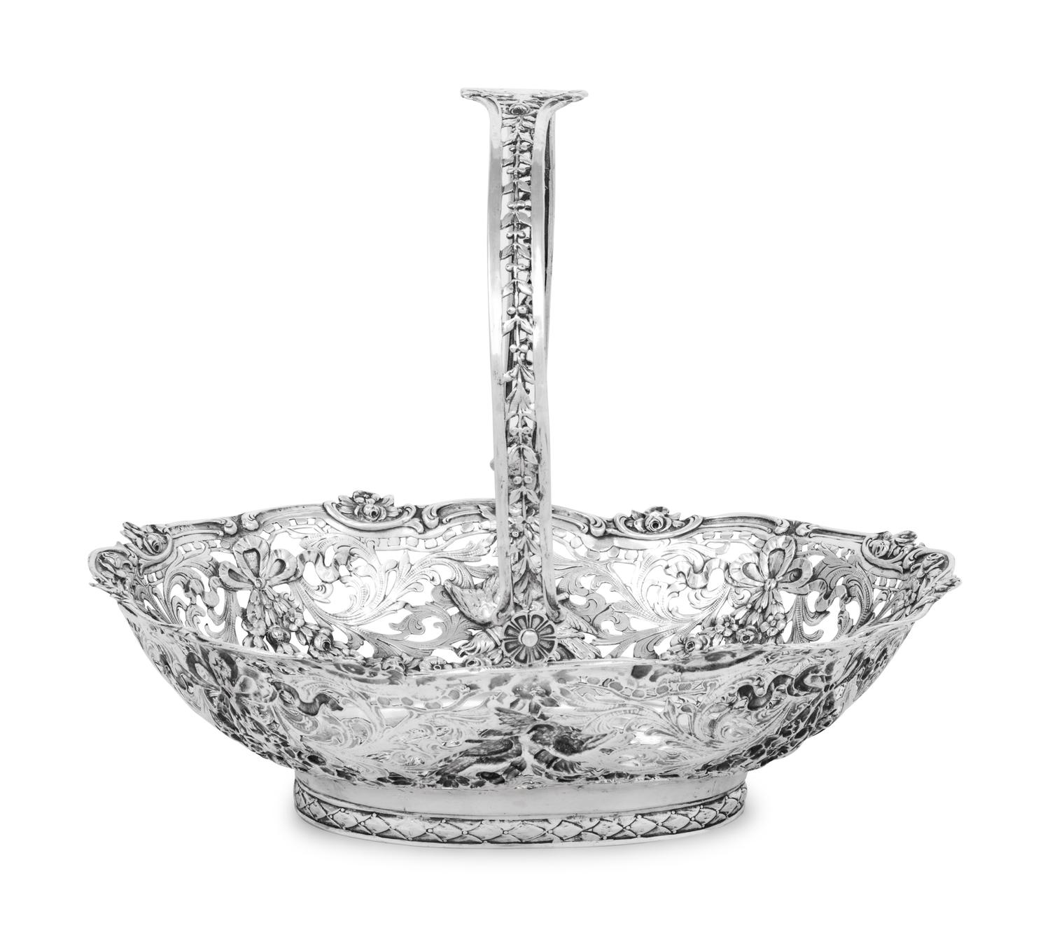 A German Silver Centerpiece Basket