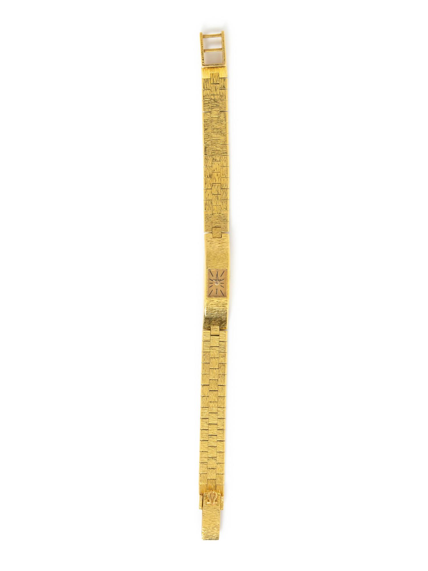 A Yellow Gold Wristwatch, Omega,