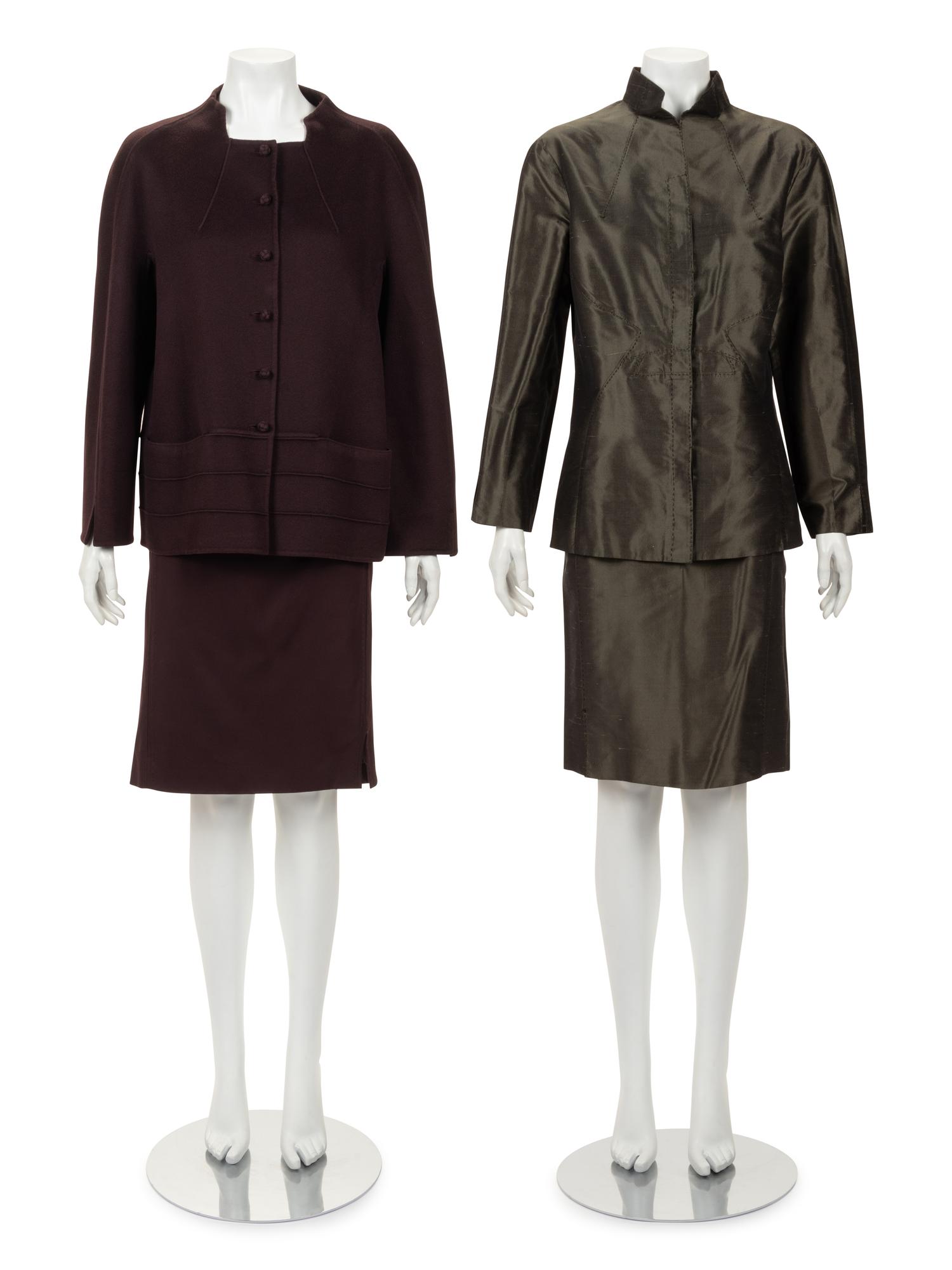 Two Chado Ralph Rucci Skirt Suits, 2000-10s