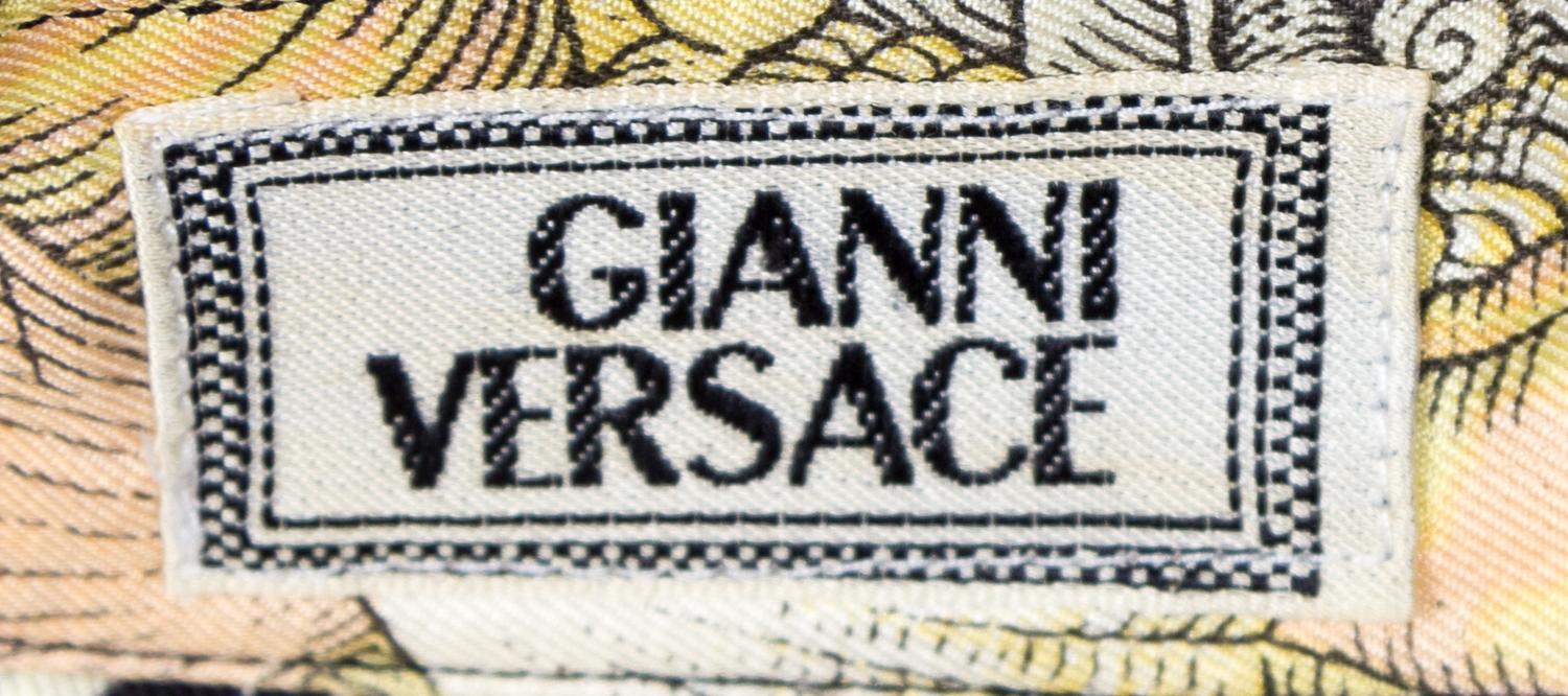 A Gianni Versace Silk Print Shirt, Size 52.