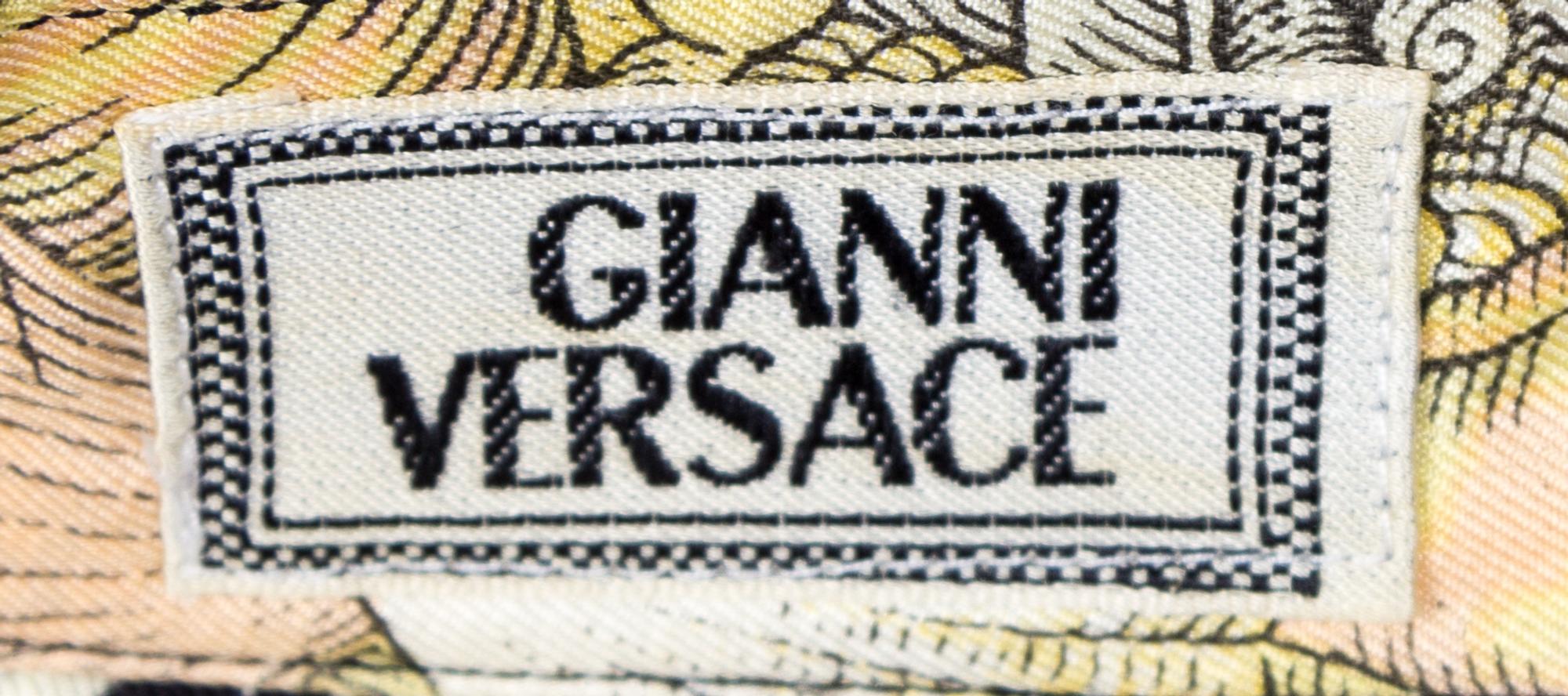 A Gianni Versace Silk Print Shirt, Size 52.