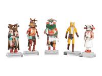 Collection of Hopi Katsina Dolls