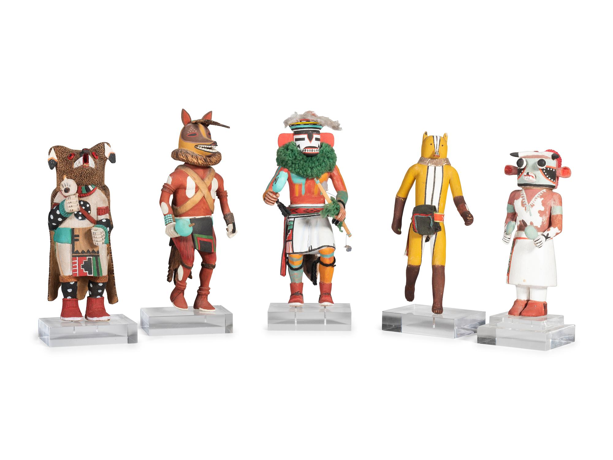 Collection of Hopi Katsina Dolls