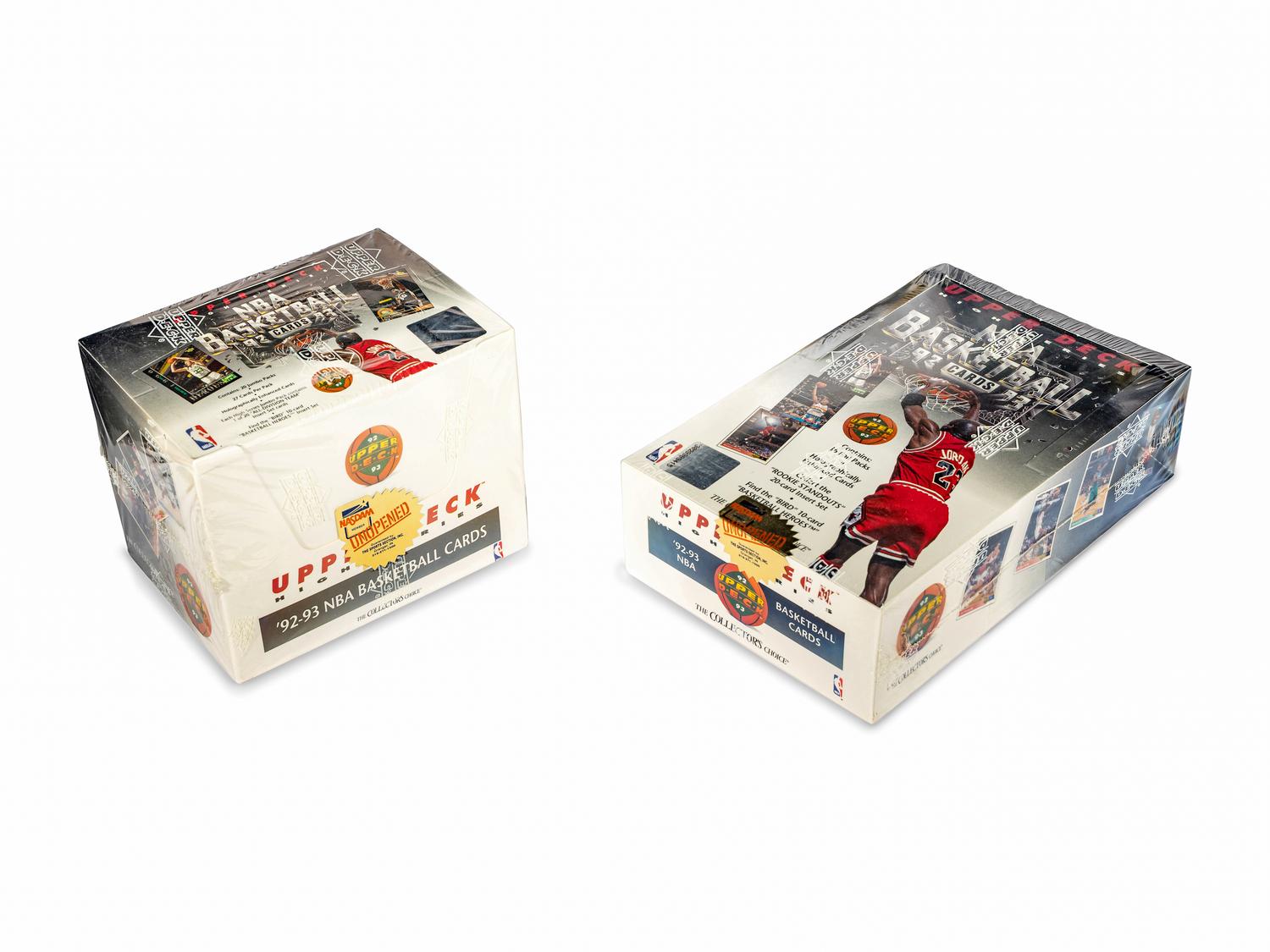 A Group of 1992-93 Unopened Upper Deck High Series Basketball Boxes (Possible Shaquille O'Neal Rookie Cards)