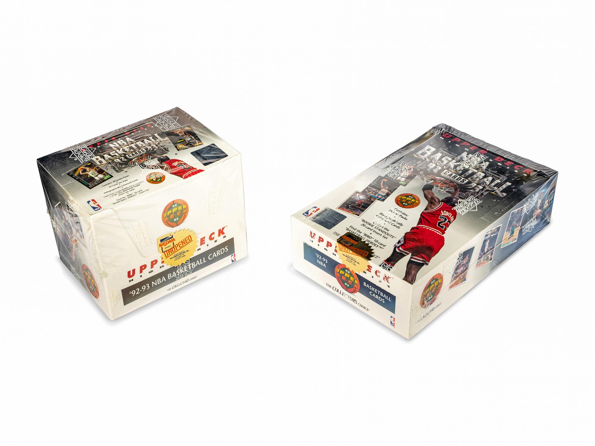 A Group of 1992-93 Unopened Upper Deck High Series Basketball Boxes (Possible Shaquille O'Neal Rookie Cards)