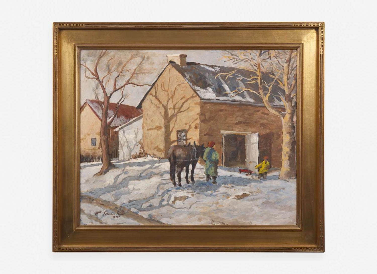 William Francis Taylor (American/Canadian, 1883–1970) - Farm House in Snow
