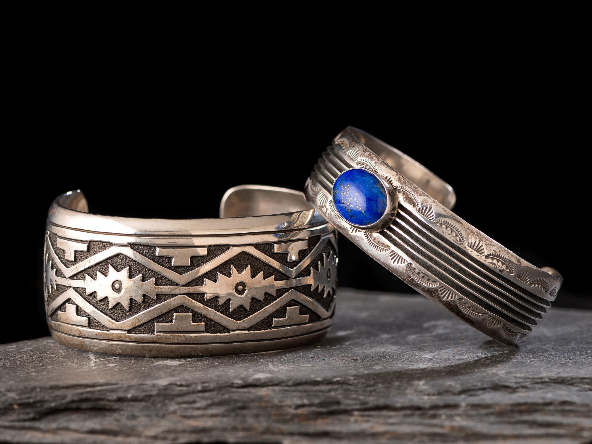 Navajo Sterling Silver Cuff Bracelets