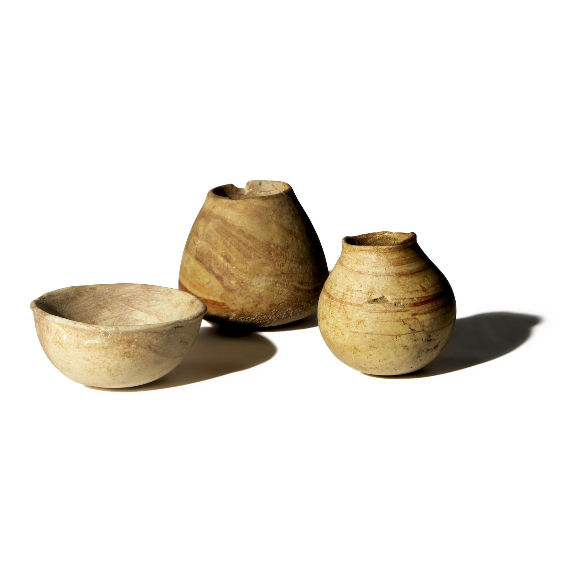 Three Near Eastern Limestone Vessels