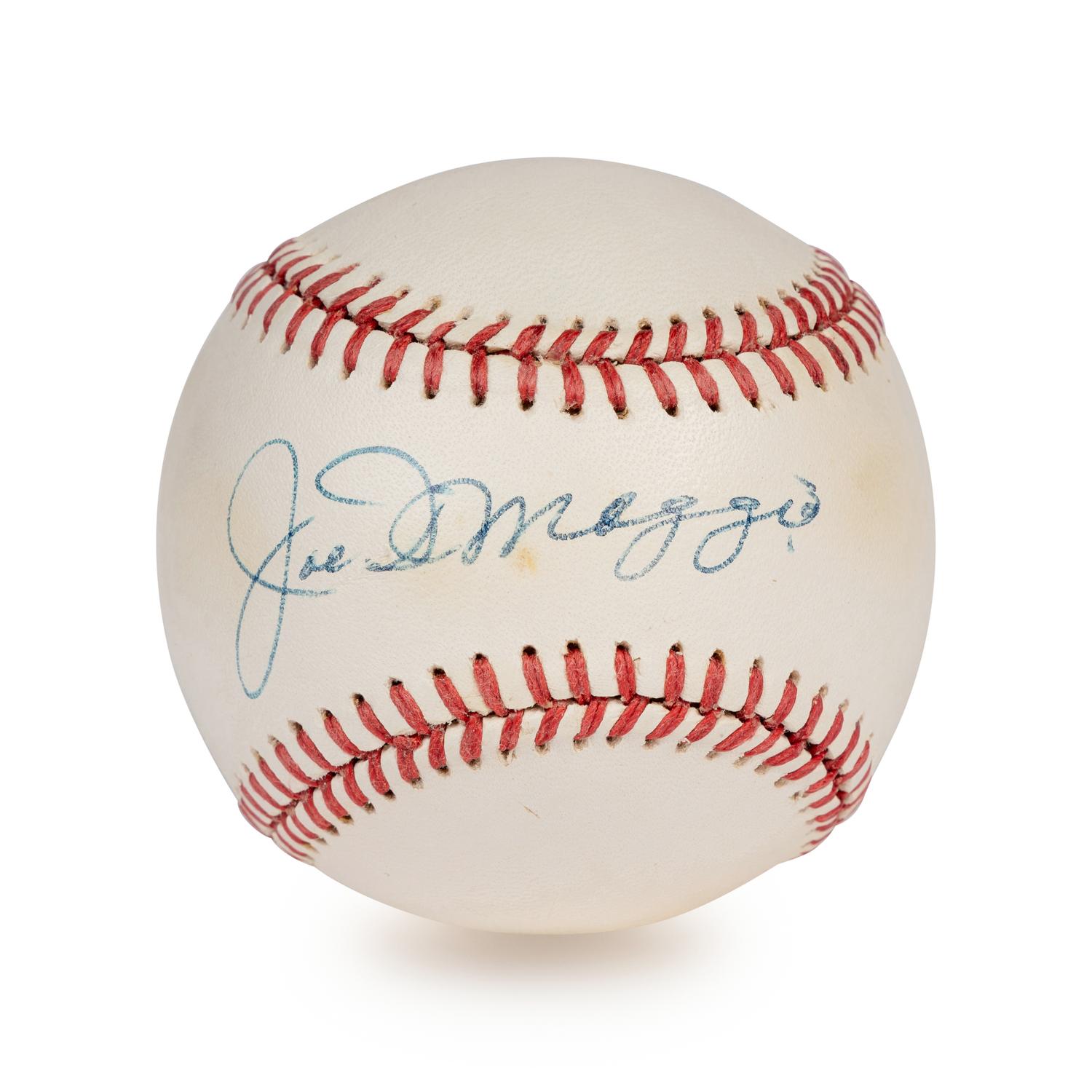 A Joe DiMaggio Single Signed Autograph Baseball (Beckett Authentication Services Letter),