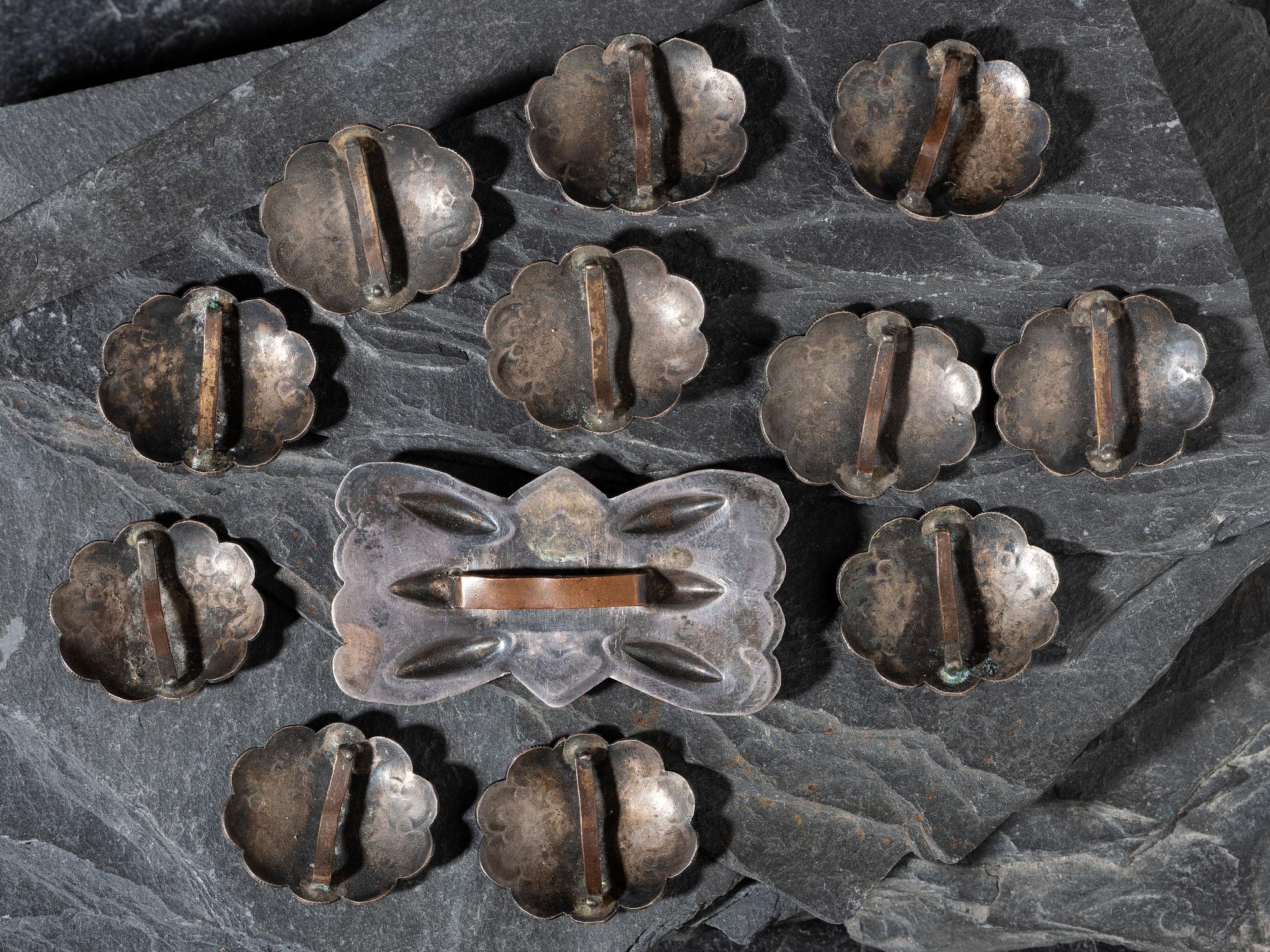 Navajo Silver Conchas