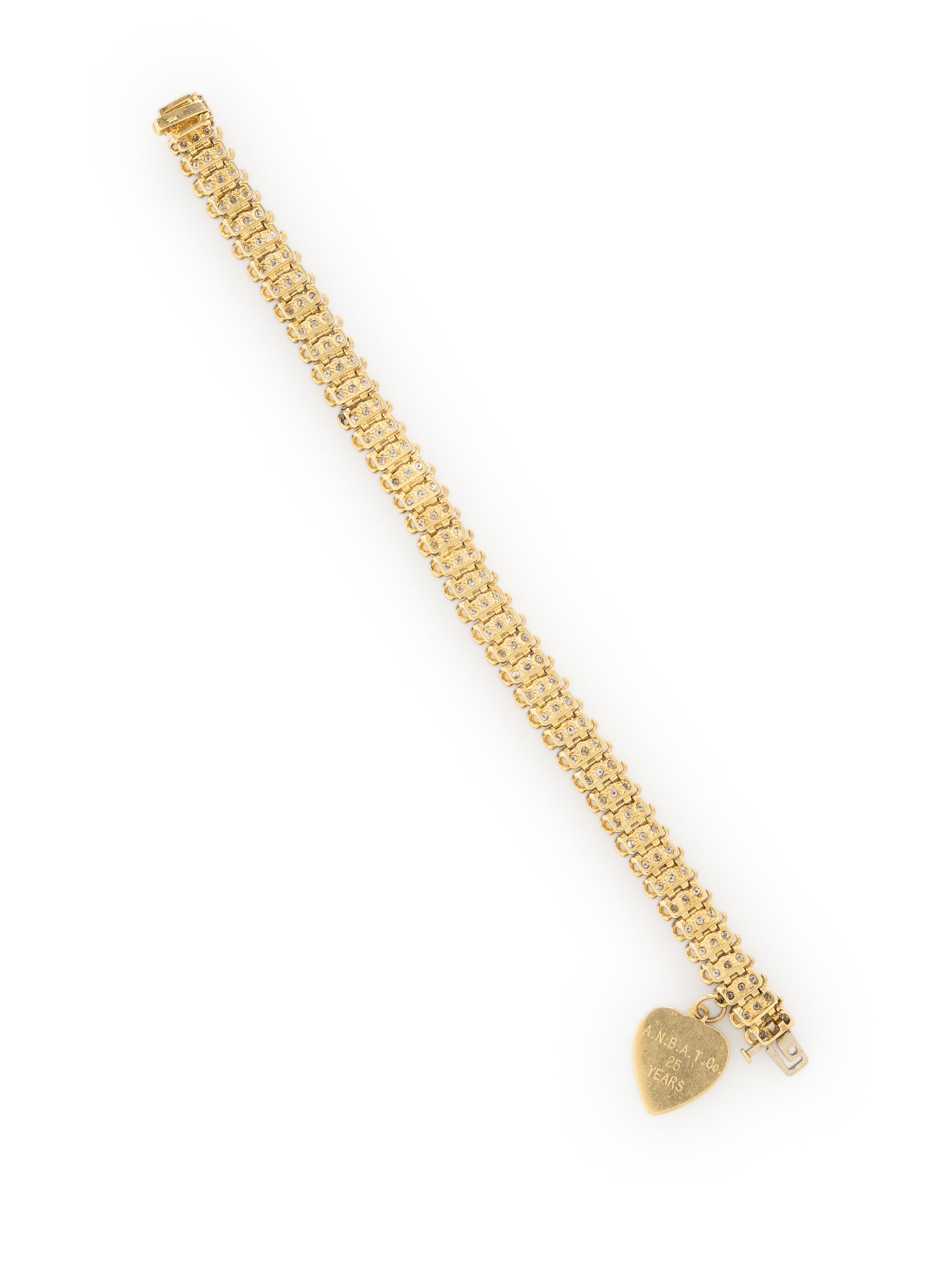BICOLOR GOLD AND DIAMOND BRACELET