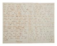 [CIVIL WAR]. Letter from Adjutant M. Herbert Wood, 23rd USCT, to his sister Mollie concerning her deserter husband.