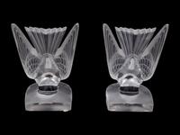 A Collection of Lalique and Baccarat Glass Figures