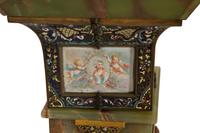 A French Champleve Enamel Mounted Onyx Pedestal — Late 19th/Early 20th Century