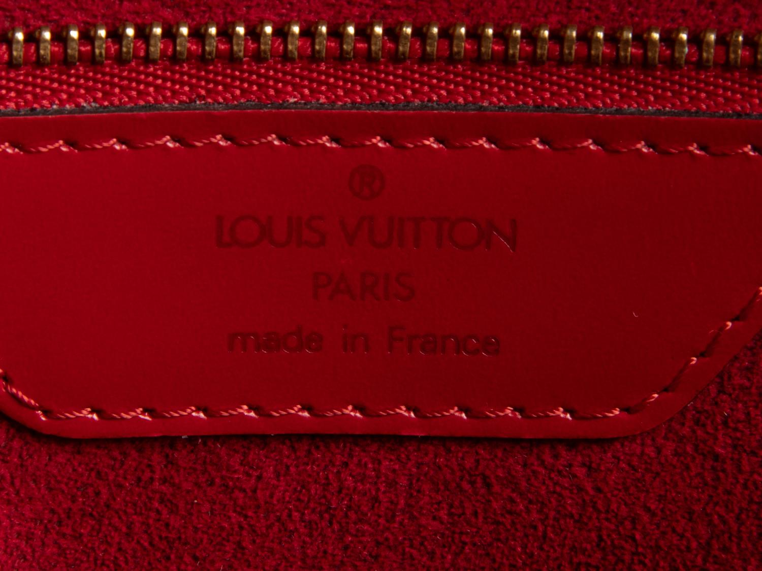 Louis Vuitton Red Epi Leather Saint-Jacques PM Bag