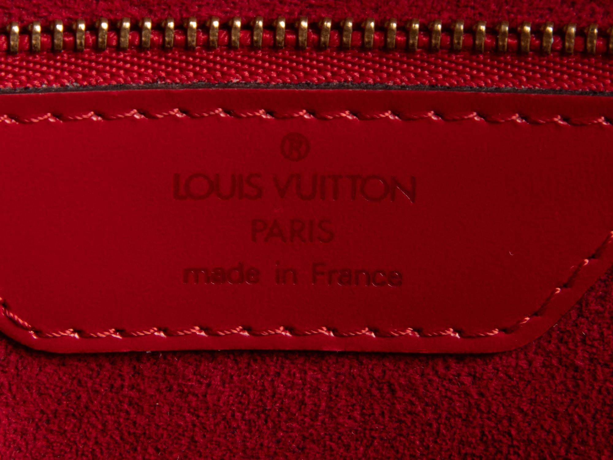 Louis Vuitton Red Epi Leather Saint-Jacques PM Bag