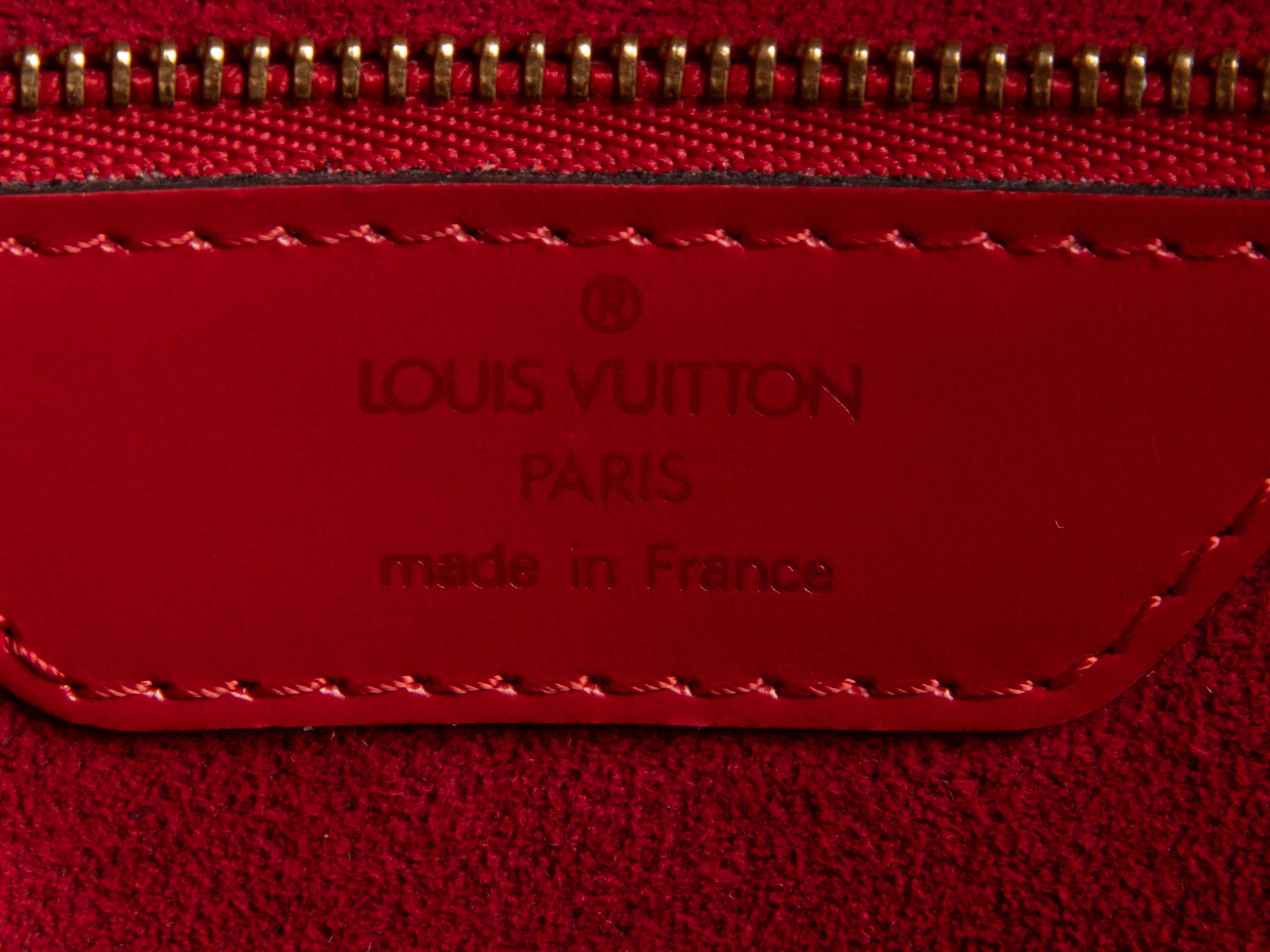 Louis Vuitton Red Epi Leather Saint-Jacques PM Bag