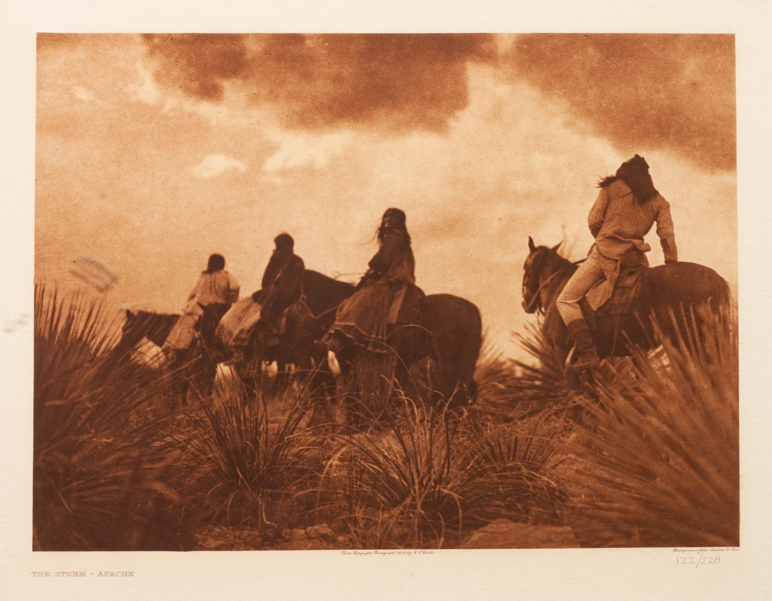The Storm - Apache , from Copyright Photograph 1906