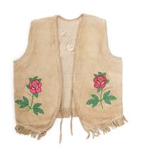 Plateau Beaded Hide Vest, with Elk