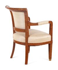 A Baltic Amboyna Veneered Armchair