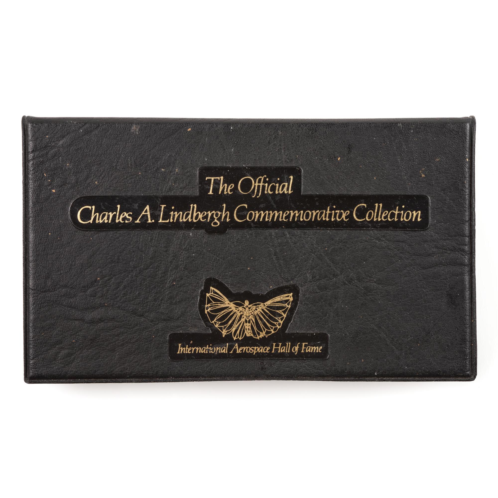 [EXONUMIA]. Medals commemorating WWII, US Navy, and Space Shuttle Columbia, with Charles Lindbergh commemorative FDCs.