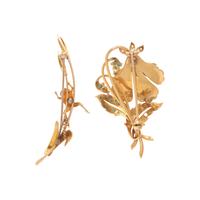 COLLECTION OF YELLOW GOLD AND MULTIGEM BROOCHES