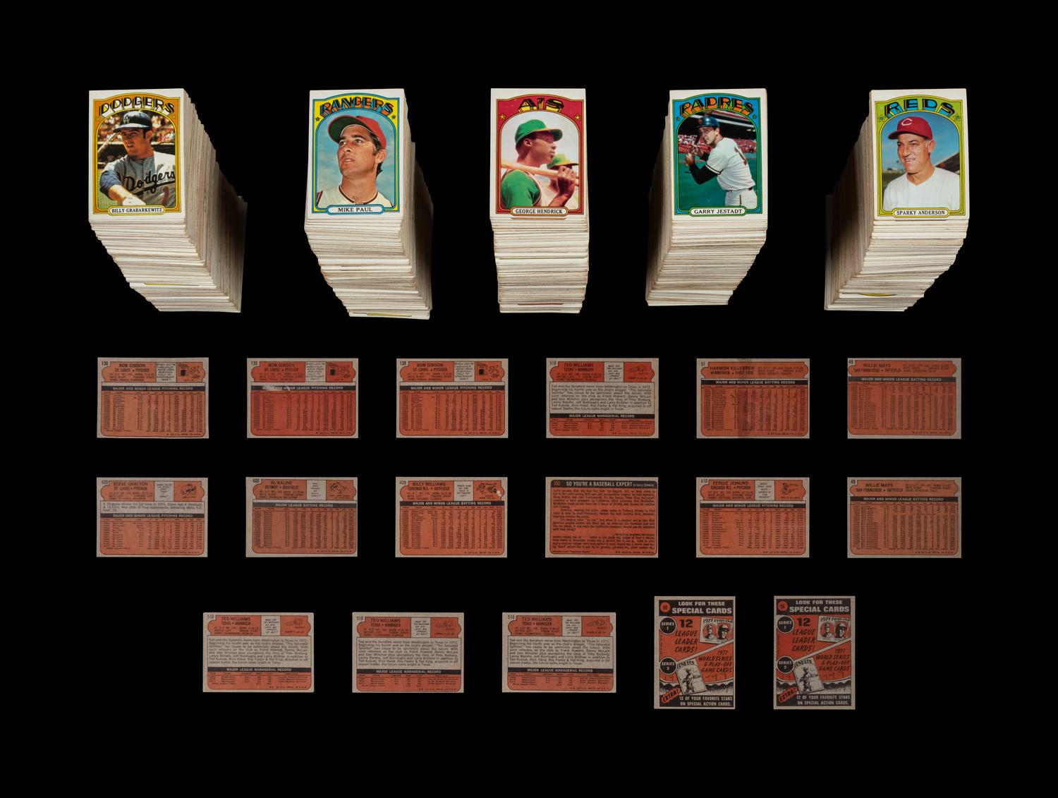 A Collection of Over 1,500 1972 Topps Baseball Cards