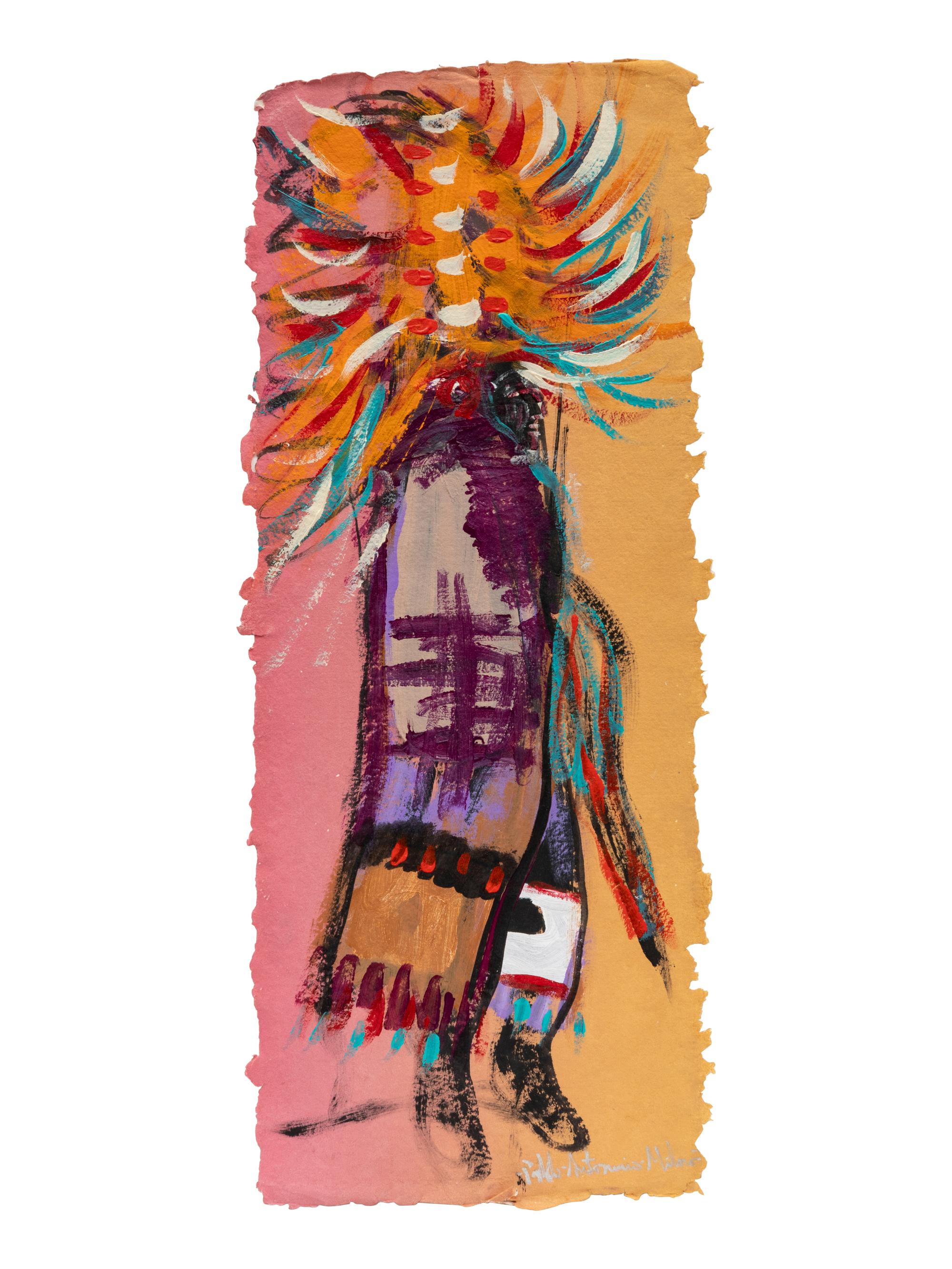 Maiden Dancer, Hopi Priest and Maiden Dancer Triptych