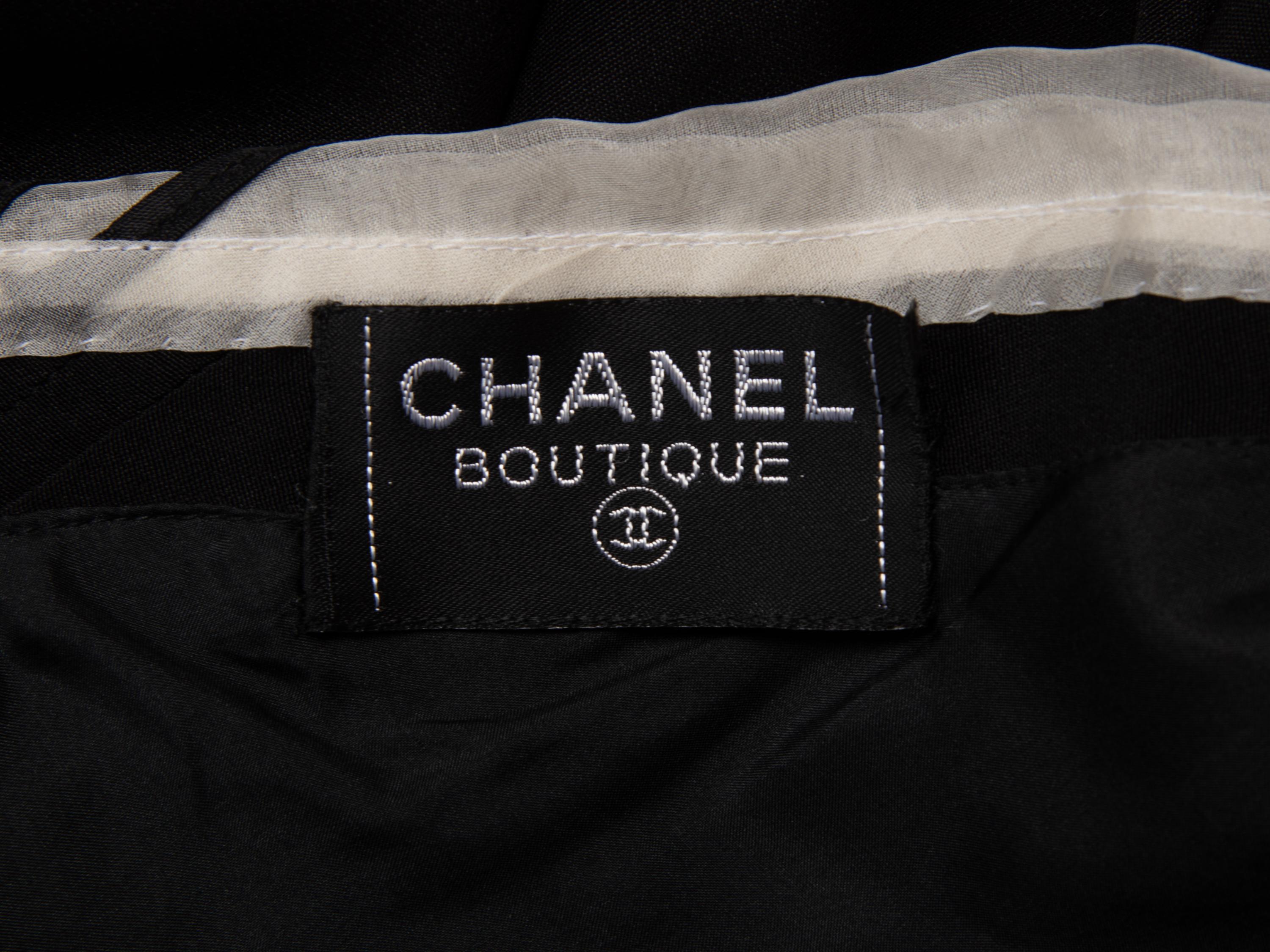 Chanel, Organza-Trimmed Cocktail Dress