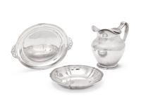 Three Arthur Stone Sterling Silver Table Articles