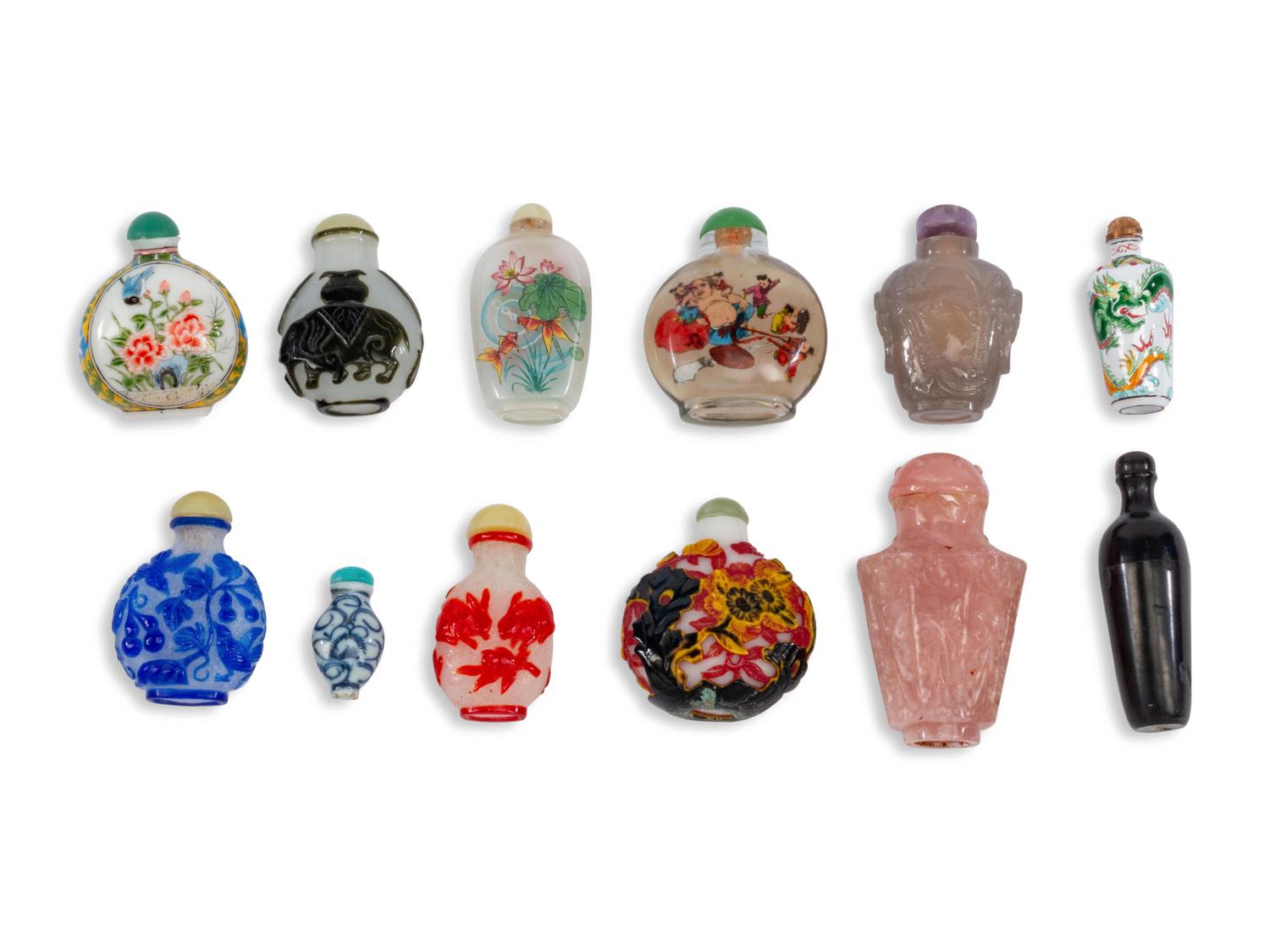 A Collection of Twelve Snuff Bottles