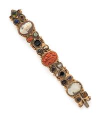 YELLOW GOLD AND MULTIGEM SLIDE BRACELET