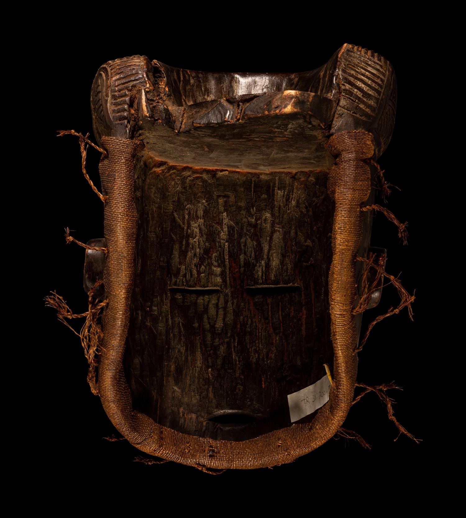 A Chokwe Wood Helmet Mask