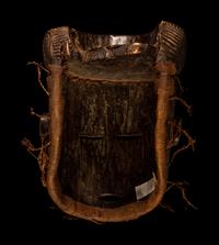 A Chokwe Wood Helmet Mask
