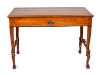 A Continental Fruitwood Writing Table
