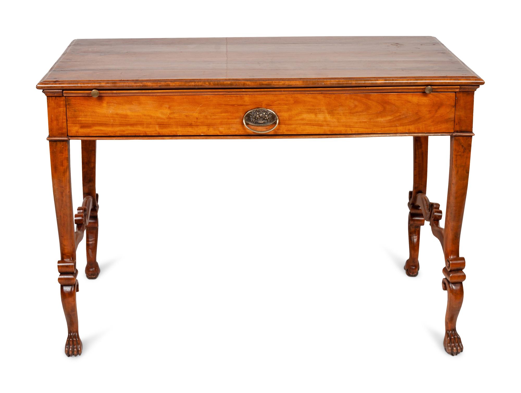 A Continental Fruitwood Writing Table