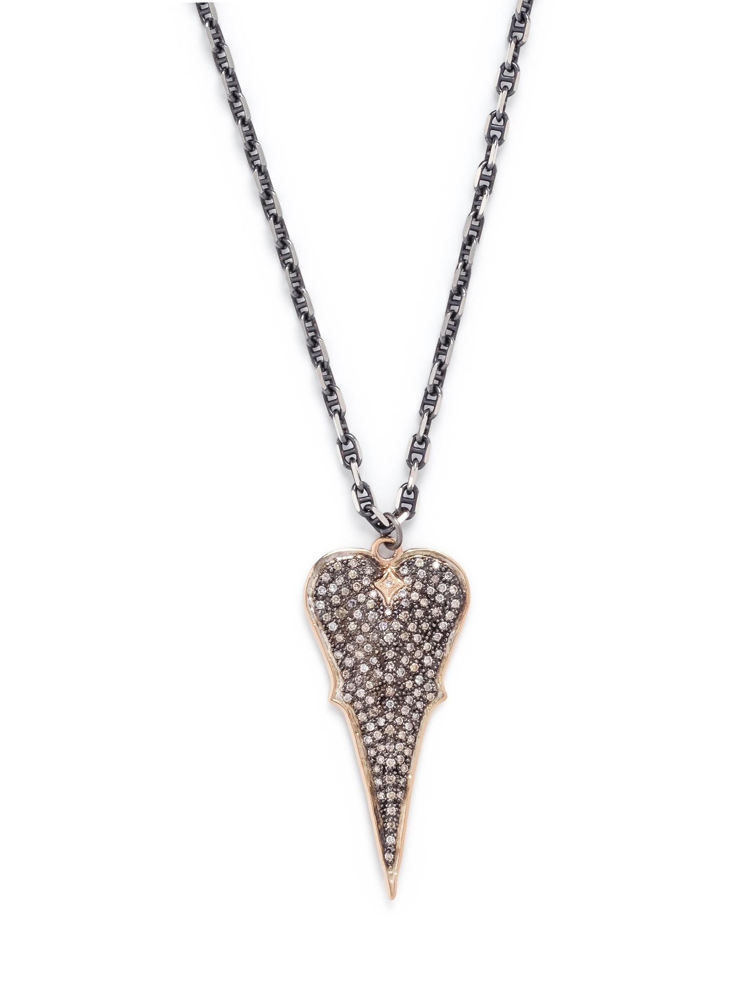 ARMENTA, DIAMOND HEART PENDANT/NECKLACE