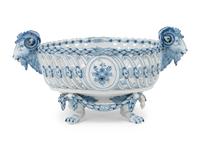 A Meissen Porcelain Reticulated Center Bowl