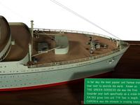 A Scale Model of the RMS Caronia Cunard Ocean Liner