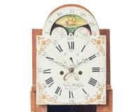 A Federal Carved Mahogany Labeled Tall Case Clock, Aaron Willard (1757-1844), Boston, MA, Circa 1810