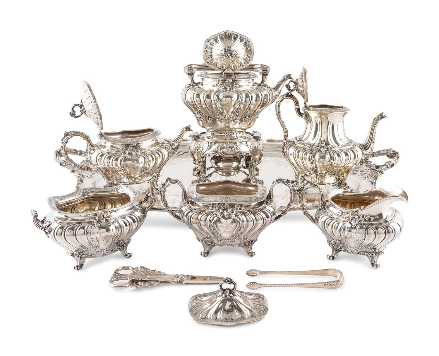 An American Silver Eight-Piece Tea and Coffee Service