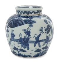 A Canton Export Covered Ginger Jar