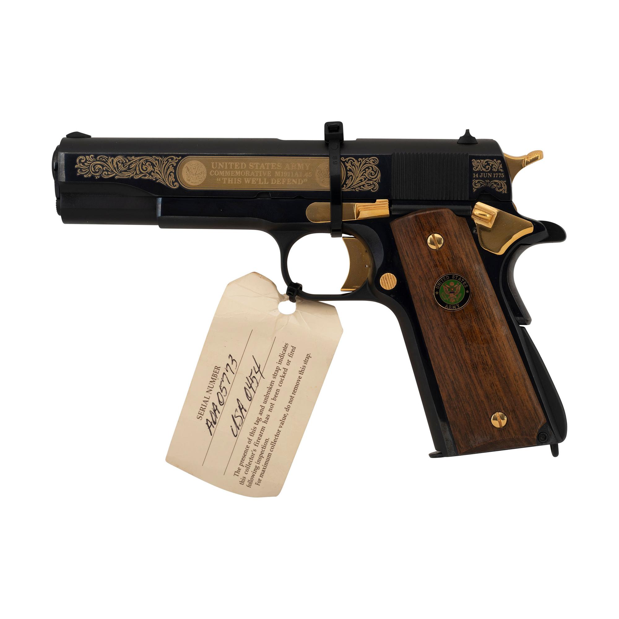 * Auto Ordnance US Army Commemorative 1911A1 in Case Issued by American Historical Foundation