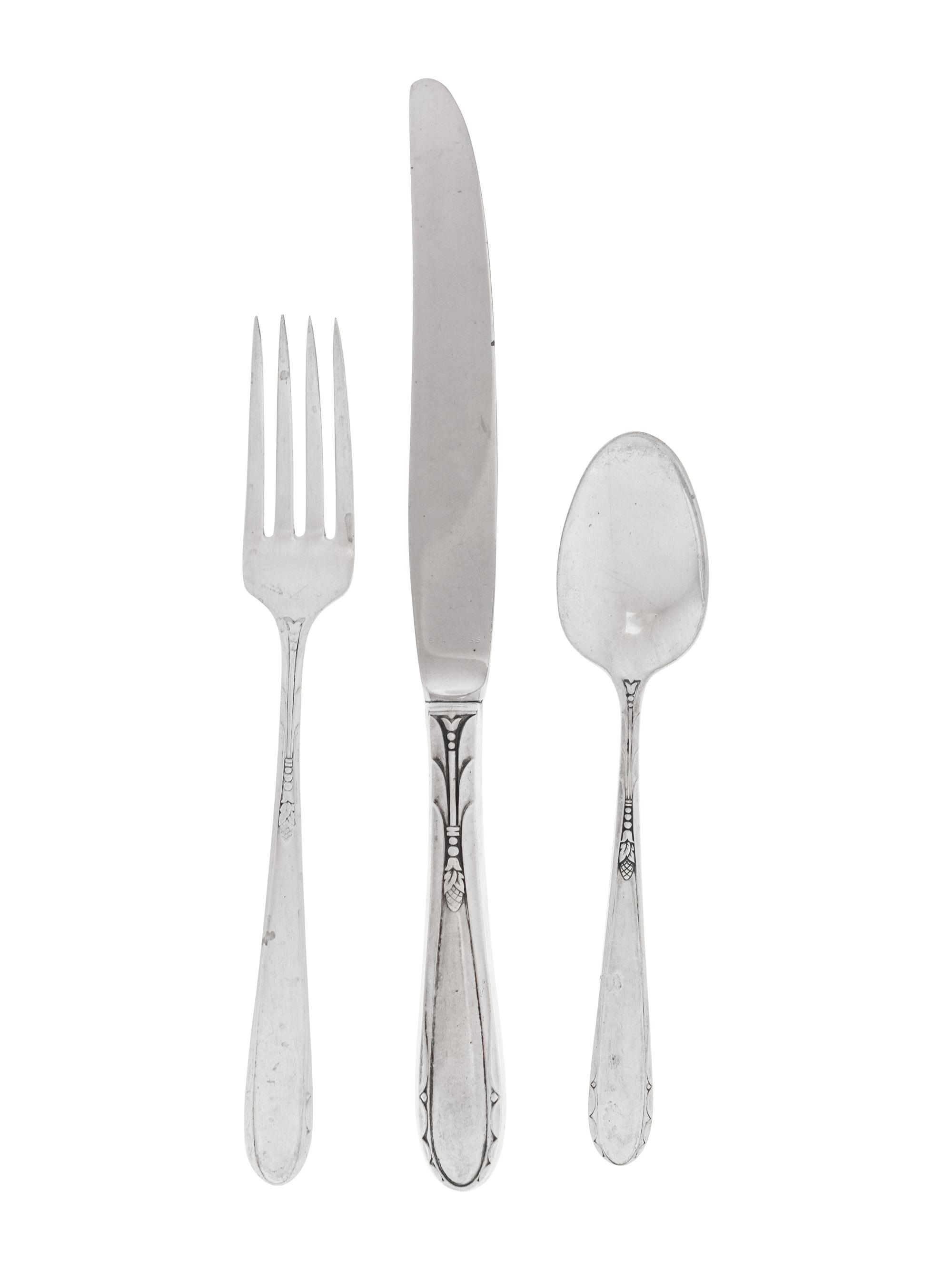 An American Silver Flatware Service