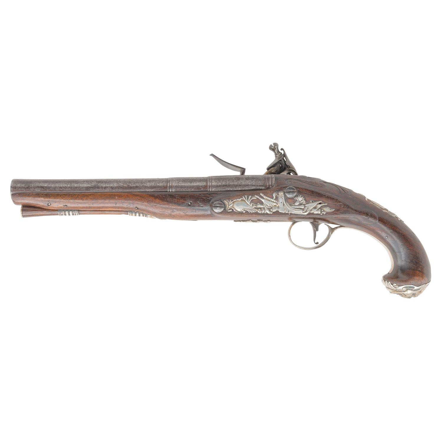 Carbine Bore English Flintlock Holster Pistol by W Arden