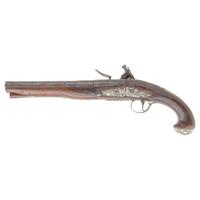 Carbine Bore English Flintlock Holster Pistol by W Arden