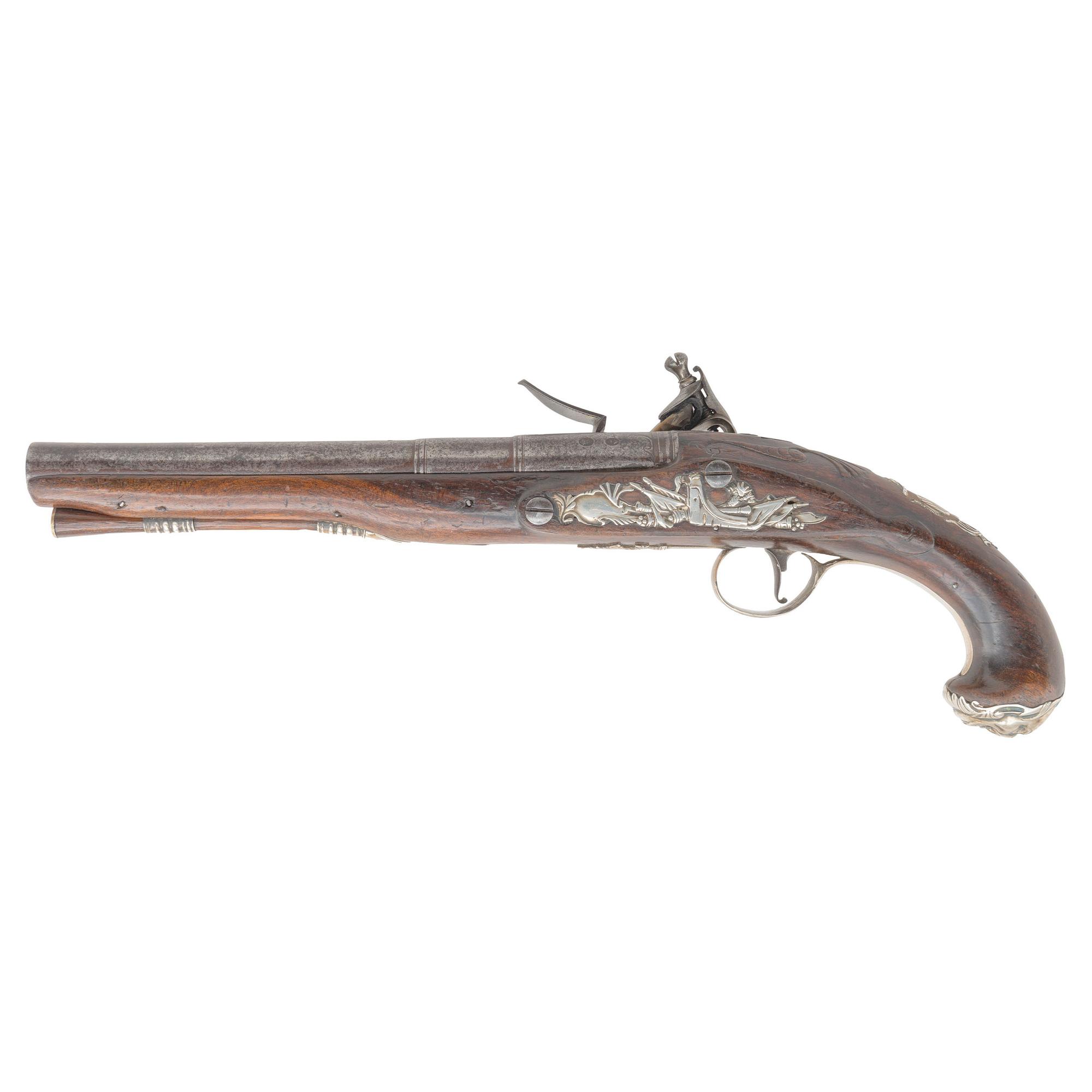 Carbine Bore English Flintlock Holster Pistol by W Arden