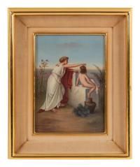 A Continental Porcelain Plaque