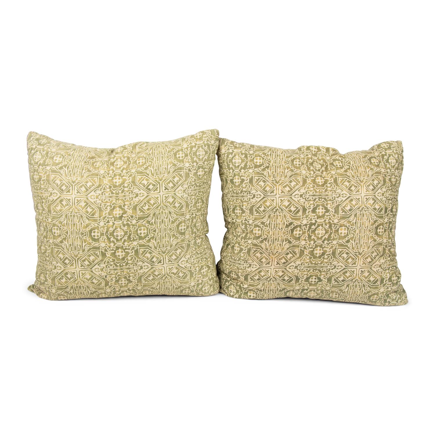 A Pair of Fortuny Moresco Throw Pillows