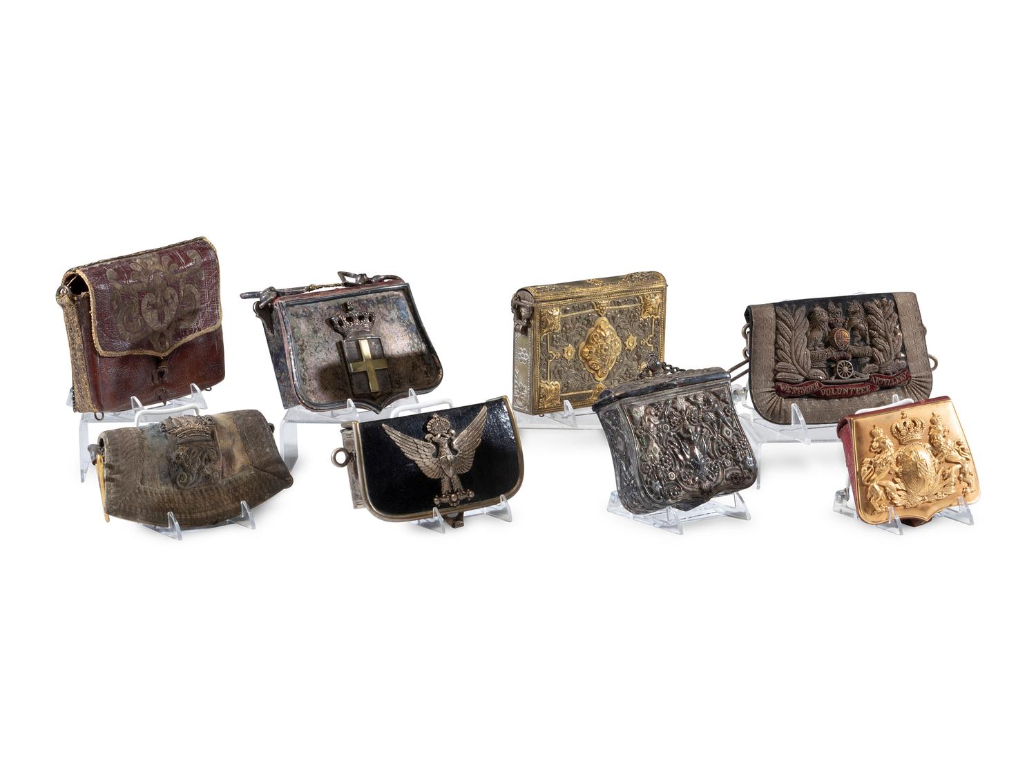 Eight Cartridge Pouches and Gibernes